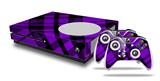WraptorSkinz Decal Skin Wrap Set works with 2016 and newer XBOX One S Console and 2 Controllers Purple Plaid