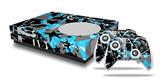 WraptorSkinz Decal Skin Wrap Set works with 2016 and newer XBOX One S Console and 2 Controllers SceneKid Blue