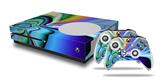 WraptorSkinz Decal Skin Wrap Set works with 2016 and newer XBOX One S Console and 2 Controllers Discharge