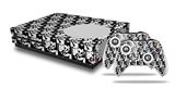 WraptorSkinz Decal Skin Wrap Set works with 2016 and newer XBOX One S Console and 2 Controllers Skull Checker
