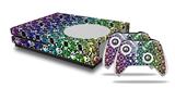 WraptorSkinz Decal Skin Wrap Set works with 2016 and newer XBOX One S Console and 2 Controllers Splatter Girly Skull Rainbow