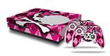 WraptorSkinz Decal Skin Wrap Set works with 2016 and newer XBOX One S Console and 2 Controllers Pink Bow Princess