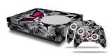 WraptorSkinz Decal Skin Wrap Set works with 2016 and newer XBOX One S Console and 2 Controllers Skull Butterfly