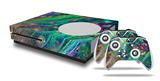 WraptorSkinz Decal Skin Wrap Set works with 2016 and newer XBOX One S Console and 2 Controllers Kelp Forest