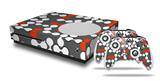 WraptorSkinz Decal Skin Wrap Set works with 2016 and newer XBOX One S Console and 2 Controllers Locknodes 04 Red