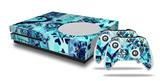 WraptorSkinz Decal Skin Wrap Set works with 2016 and newer XBOX One S Console and 2 Controllers Scene Kid Sketches Blue