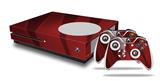 WraptorSkinz Decal Skin Wrap Set works with 2016 and newer XBOX One S Console and 2 Controllers VintageID 25 Red
