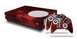 WraptorSkinz Decal Skin Wrap Set works with 2016 and newer XBOX One S Console and 2 Controllers Bokeh Hearts Red