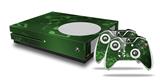 WraptorSkinz Decal Skin Wrap Set works with 2016 and newer XBOX One S Console and 2 Controllers Bokeh Music Green