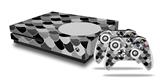 WraptorSkinz Decal Skin Wrap Set works with 2016 and newer XBOX One S Console and 2 Controllers Scales Black