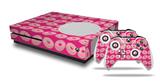 WraptorSkinz Decal Skin Wrap Set works with 2016 and newer XBOX One S Console and 2 Controllers Donuts Hot Pink Fuchsia