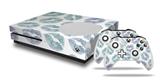 WraptorSkinz Decal Skin Wrap Set works with 2016 and newer XBOX One S Console and 2 Controllers Blue Green Lips
