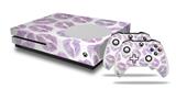 WraptorSkinz Decal Skin Wrap Set works with 2016 and newer XBOX One S Console and 2 Controllers Purple Lips
