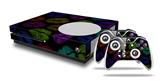 WraptorSkinz Decal Skin Wrap Set works with 2016 and newer XBOX One S Console and 2 Controllers Rainbow Lips Black