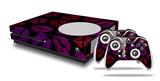 WraptorSkinz Decal Skin Wrap Set works with 2016 and newer XBOX One S Console and 2 Controllers Red Pink And Black Lips