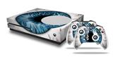 WraptorSkinz Decal Skin Wrap Set works with 2016 and newer XBOX One S Console and 2 Controllers Eyeball Blue