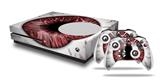 WraptorSkinz Decal Skin Wrap Set works with 2016 and newer XBOX One S Console and 2 Controllers Eyeball Red