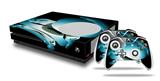WraptorSkinz Decal Skin Wrap Set works with 2016 and newer XBOX One S Console and 2 Controllers Silently-2