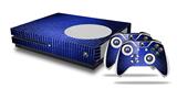 WraptorSkinz Decal Skin Wrap Set works with 2016 and newer XBOX One S Console and 2 Controllers Binary Rain Blue