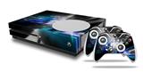 WraptorSkinz Decal Skin Wrap Set works with 2016 and newer XBOX One S Console and 2 Controllers ZaZa Blue