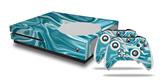 WraptorSkinz Decal Skin Wrap Set works with 2016 and newer XBOX One S Console and 2 Controllers Blue Marble