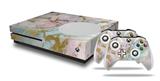 WraptorSkinz Decal Skin Wrap Set works with 2016 and newer XBOX One S Console and 2 Controllers Cotton Candy Gilded Marble