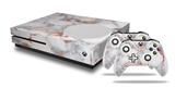 WraptorSkinz Decal Skin Wrap Set works with 2016 and newer XBOX One S Console and 2 Controllers Rose Gold Gilded Grey Marble