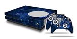 WraptorSkinz Decal Skin Wrap Set works with 2016 and newer XBOX One S Console and 2 Controllers Starry Night