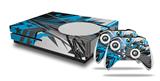 WraptorSkinz Decal Skin Wrap Set works with 2016 and newer XBOX One S Console and 2 Controllers Baja 0032 Blue Medium