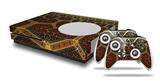 WraptorSkinz Decal Skin Wrap Set works with 2016 and newer XBOX One S Console and 2 Controllers Ancient Tiles