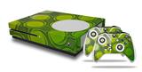 WraptorSkinz Decal Skin Wrap Set works with 2016 and newer XBOX One S Console and 2 Controllers Offset Spiro