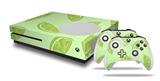 WraptorSkinz Decal Skin Wrap Set works with 2016 and newer XBOX One S Console and 2 Controllers Limes Green
