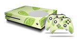 WraptorSkinz Decal Skin Wrap Set works with 2016 and newer XBOX One S Console and 2 Controllers Limes Yellow