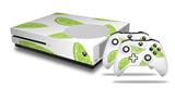 WraptorSkinz Decal Skin Wrap Set works with 2016 and newer XBOX One S Console and 2 Controllers Limes