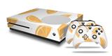 WraptorSkinz Decal Skin Wrap Set works with 2016 and newer XBOX One S Console and 2 Controllers Oranges