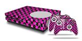 WraptorSkinz Decal Skin Wrap Set works with 2016 and newer XBOX One S Console and 2 Controllers Skull and Crossbones Checkerboard