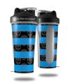 Decal Style Skin Wrap works with Blender Bottle 28oz Skull Stripes Blue (BOTTLE NOT INCLUDED)