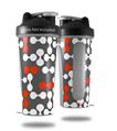 Decal Style Skin Wrap works with Blender Bottle 28oz Locknodes 04 Red (BOTTLE NOT INCLUDED)