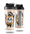 Decal Style Skin Wrap works with Blender Bottle 28oz Cartoon Skull Orange (BOTTLE NOT INCLUDED)