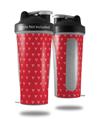 Decal Style Skin Wrap works with Blender Bottle 28oz Hearts Red On White (BOTTLE NOT INCLUDED)