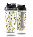 Decal Style Skin Wrap works with Blender Bottle 28oz Lemon Leaves White (BOTTLE NOT INCLUDED)