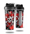 Decal Style Skin Wrap works with Blender Bottle 28oz Emo Skull Bones (BOTTLE NOT INCLUDED)