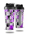 Decal Style Skin Wrap works with Blender Bottle 28oz Purple Checker Skull Splatter (BOTTLE NOT INCLUDED)