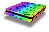 Vinyl Decal Skin Wrap compatible with Sony PlayStation 4 Slim Console Rainbow Skull Collection (PS4 NOT INCLUDED)