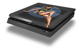 Vinyl Decal Skin Wrap compatible with Sony PlayStation 4 Slim Console Bomber Pin Up Girl (PS4 NOT INCLUDED)