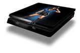 Vinyl Decal Skin Wrap compatible with Sony PlayStation 4 Slim Console Police Dept Pin Up Girl (PS4 NOT INCLUDED)