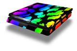 Vinyl Decal Skin Wrap compatible with Sony PlayStation 4 Slim Console Rainbow Leopard (PS4 NOT INCLUDED)
