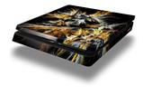 Vinyl Decal Skin Wrap compatible with Sony PlayStation 4 Slim Console Flowers (PS4 NOT INCLUDED)