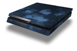 Vinyl Decal Skin Wrap compatible with Sony PlayStation 4 Slim Console Bokeh Hearts Blue (PS4 NOT INCLUDED)