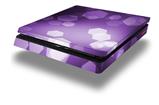Vinyl Decal Skin Wrap compatible with Sony PlayStation 4 Slim Console Bokeh Hex Purple (PS4 NOT INCLUDED)